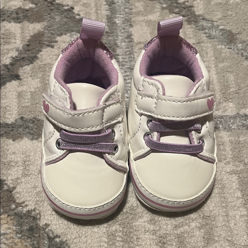 Adorable Pink and White Kids Shoes